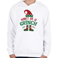 PRINTFASHION grincs1 - Gyerek kapucnis pulóver - Fehér gyerek pulóver, kardigán