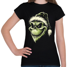 PRINTFASHION Grincs koponya - Női póló - Fekete női póló