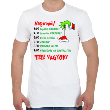 PRINTFASHION Grincs napirend - Férfi póló - Fehér férfi póló