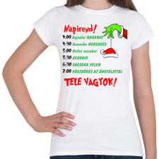 PRINTFASHION Grincs napirend - Női póló - Fehér női póló