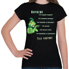 PRINTFASHION grincs napirendje - Női póló - Fekete