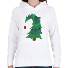 PRINTFASHION Grincsfa  - Női kapucnis pulóver - Fehér