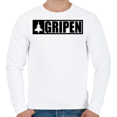 PRINTFASHION Gripen - fekete - Férfi pulóver - Fehér