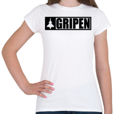 PRINTFASHION Gripen - fekete - Női póló - Fehér női póló