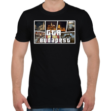 PRINTFASHION GTA BUDAPEST - Férfi póló - Fekete férfi póló
