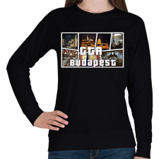 PRINTFASHION GTA BUDAPEST - Női pulóver - Fekete női pulóver, kardigán