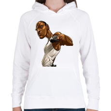 PRINTFASHION GTA - CJ - Női kapucnis pulóver - Fehér