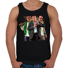 PRINTFASHION GTA karakterek #2 - Férfi atléta - Fekete atléta, trikó