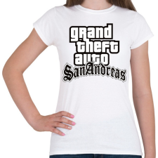 PRINTFASHION GTA  - Női póló - Fehér női póló