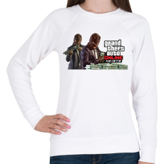 PRINTFASHION GTA Online heists - Női pulóver - Fehér