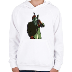 PRINTFASHION Gta San Andreas GrooveStreet - Gyerek kapucnis pulóver - Fehér