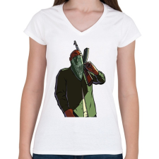 PRINTFASHION Gta San Andreas GrooveStreet - Női V-nyakú póló - Fehér női póló