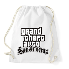 PRINTFASHION GTA  - Sportzsák, Tornazsák - Fehér tornazsák