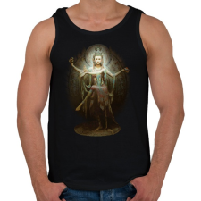 PRINTFASHION Guan Yin as Lord Shiva - Férfi atléta - Fekete atléta, trikó