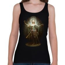 PRINTFASHION Guan Yin as Lord Shiva - Női atléta - Fekete női trikó