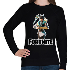 PRINTFASHION Guardian Lin - fortnite - Női pulóver - Fekete női pulóver, kardigán
