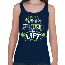 PRINTFASHION Guggolás - Női atléta - Sötétkék