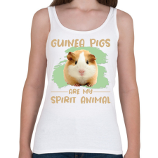 PRINTFASHION Guinea pigs are my spirit animal - Női atléta - Fehér női trikó