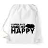 PRINTFASHION Guinea pigs make me happy - Sportzsák, Tornazsák - Fehér