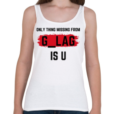 PRINTFASHION Gulag is your home. - Női atléta - Fehér
