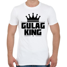 PRINTFASHION Gulag King - Férfi póló - Fehér