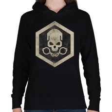 PRINTFASHION Gulag logo - Női kapucnis pulóver - Fekete