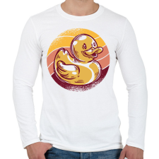 PRINTFASHION Gumikacsa - Férfi hosszú ujjú póló - Fehér férfi póló