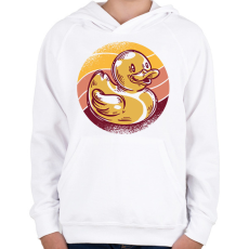 PRINTFASHION Gumikacsa - Gyerek kapucnis pulóver - Fehér