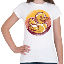 PRINTFASHION Gumikacsa - Női póló - Fehér női póló