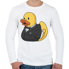 PRINTFASHION Gumikacsa vőlegény - Férfi hosszú ujjú póló - Fehér