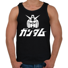 PRINTFASHION Gundam - Férfi atléta - Fekete atléta, trikó