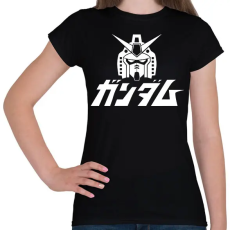 PRINTFASHION Gundam - Női póló - Fekete