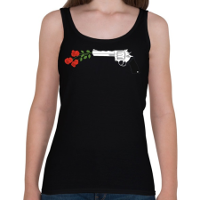 PRINTFASHION GUNsNDROSE - Női atléta - Fekete női felső