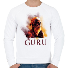 PRINTFASHION GURU - Férfi pulóver - Fehér