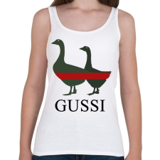 PRINTFASHION Gussi - Női atléta - Fehér női trikó