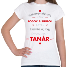 PRINTFASHION Gyakran gondolok arra, hogy lógok - Női póló - Fehér női póló