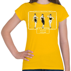 PRINTFASHION Gyanús - Női póló - Sárga