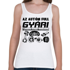 PRINTFASHION GYÁRI kocsi - Női atléta - Fehér női trikó