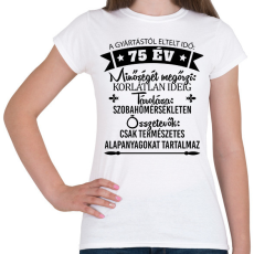 PRINTFASHION Gyártástól eltelt idő szülinapi (egyedi számmal)  - Női póló - Fehér