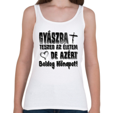 PRINTFASHION gyászba teszed az életem - Női atléta - Fehér