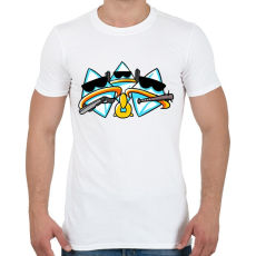 PRINTFASHION Gyémánt crew - Férfi póló - Fehér