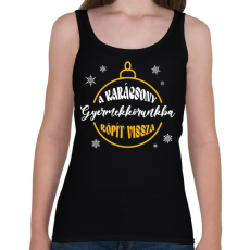 PRINTFASHION Gyermekkorunkba röpít vissza - Női atléta - Fekete