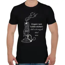 PRINTFASHION Gyertya - Férfi póló - Fekete férfi póló