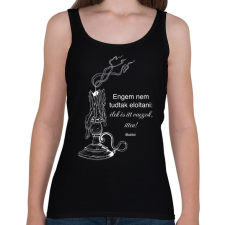 PRINTFASHION Gyertya - Női atléta - Fekete női trikó