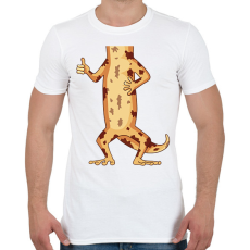 PRINTFASHION Gyíkember - Férfi póló - Fehér