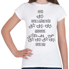 PRINTFASHION gyíkok - Női póló - Fehér női póló