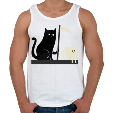 PRINTFASHION Gyilkos macska - Férfi atléta - Fehér