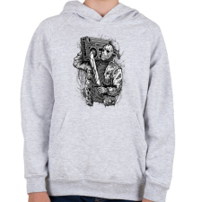 PRINTFASHION Gyilkos ütem - Gyerek kapucnis pulóver - Sport szürke gyerek pulóver, kardigán