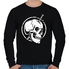 PRINTFASHION Gyilkosság - Férfi pulóver - Fekete férfi pulóver, kardigán