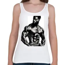 PRINTFASHION Gym 01 - Női atléta - Fehér női trikó